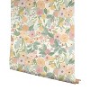 Rifle Paper Co. Garden Party Peel and Stick Wallpaper Pastel Multi: Self-Adhesive Floral Botanical, 28 Sq Ft Coverage - 3 of 4