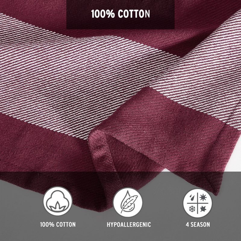 Eddie Bauer Boylston Stripe All Cotton Twill Blanket Collection, 3 of 8