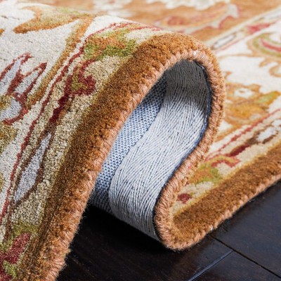 Elegant Ivory Hand-Tufted Wool Rectangular Area Rug, 2'3" x 4'