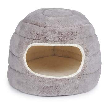 Slumber Pet ThermaPet Bolster Hideaway Round Nest Warm Cuddler Bed - Gray