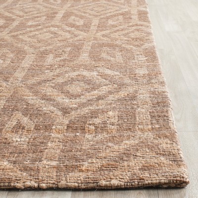 Cape Cod Camel Geometric Handwoven Cotton Area Rug 8' x 10'