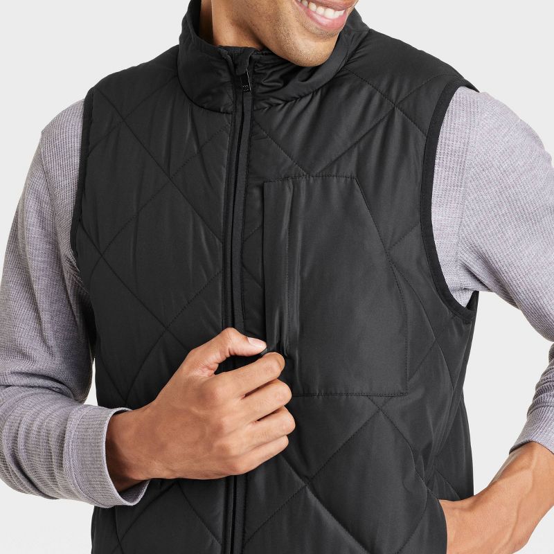 Men's Quilted Puffer Vest - All In Motion™, 4 of 5