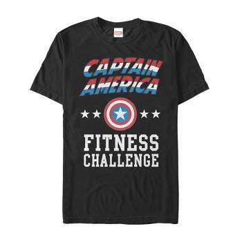 Men's Marvel Captain America Fitness Star T-Shirt