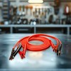 Master Mechanic 20 Feet 4 Gauge Booster Cable with Jump Start Connectors and Cable Clamps for Roadside Emergency Needs, Cars, and Vehicles, Red - 4 of 4