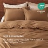 100% Washed Cotton Duvet Cover Minimalist Cotton Duvet Cover for All Seasons GentleSoft™ Plain Simple Bedding Set - 3 of 4