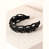 Shiraleah Basket Weave Headband, Black - 2 of 3