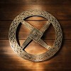 Slickblue Celtic Metal Wall Art – 12" Round Hanging Decor in 8 Irish Designs & 4 Finish Options for Home - 2 of 4