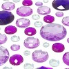 Wrapables Acrylic Self Adhesive Crystal Rhinestone Gem Stickers, Jewel Purples - 2 of 2