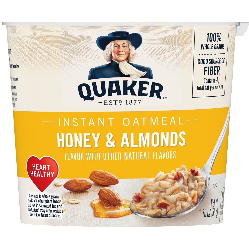UPC 030000319574 product image for Quaker Instant Oatmeal Honey Almond - 1.76oz | upcitemdb.com