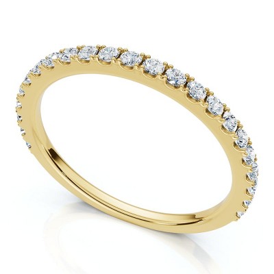 Pompeii3 1/5Ct Diamond Wedding Stackable Anniversary Ring 10k Gold Lab Created