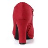 Allegra K Women's Platform Round Toe Chunky Heel Ankle Booties - 4 of 4