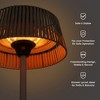 ZACHVO 3 Heat Settings (MAX 1500W) Woven Shade Halogen Outdoor Standing Electric Patio Heater with Tip-Over Safety,Shower-Proof Design,White - 3 of 4