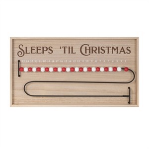 Wood Beaded Christmas Countdown 20"L - 1 of 2
