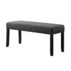 NicBex Upholstered Bench,44 inch Dining Bench with Solid Wood Frame,Modern Ottoman with Turned Legs for Living Room,Entryway,Kitchen - 4 of 4