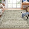 Vintage Area Rugs Washable Low Pile Non Slip Foldable Carpet for Living Room Bedroom Indoor Ultra Soft Retro Printed Distressed Rug - 2 of 4