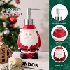 LunaLulinlk Christmas Soap Dispenser,Resin Soap Bottle with Lotion Pump,Countertop Soap Dispenser (Jolly Santa -Red) - 4 of 4