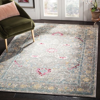 Gray Abstract Handmade Reversible 6' x 9' Synthetic Area Rug