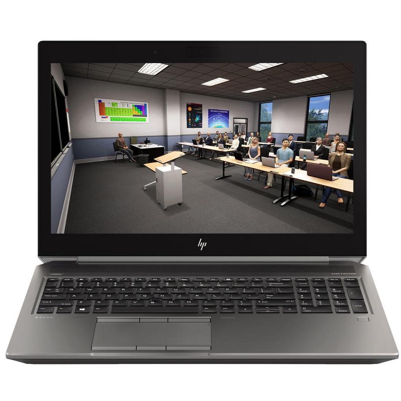 HP ZBook 15 G6 Laptop, Core i7-9850H 2.6GHz, 16GB, 512GB SSD, 15.6" FHD, Win11P64, CAM, A GRADE, NVIDIA Quadro T1000 4GB, Manufacturer Refurbished, 1 of 5