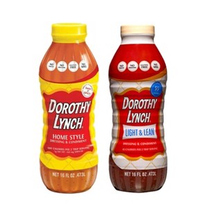 Dorothy Lynch Salad Dressing - 16 oz Homestyle & 16 oz Light & Lean - 1 of 4