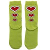 HalloweenCostumes.com One Size Fits Most  Dr. Seuss The Grinch Costume Crew Socks for Adults and Teens, Black/Orange/Green - 3 of 4