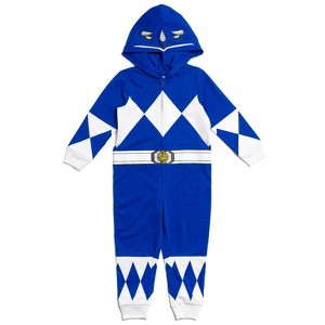 Power Rangers Blue Ranger Zip Up Cosplay Coverall Toddler to Big Kid - 1 of 4