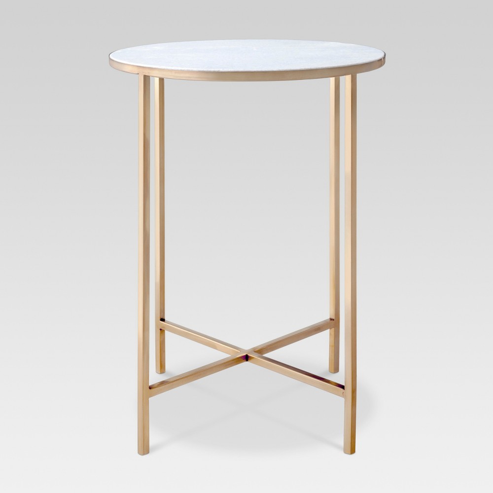 Marlton End Table Gold - Threshold was $114.99 now $57.49 (50.0% off)