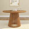 Plank+Beam 48" Lido Round Dining Table, Solid Wood Minimalist Kitchen Table for 4 - 2 of 4