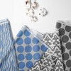 Bacati - Ikat Blue/Gray Swaddling Muslin Blankets set of 4 - 2 of 4