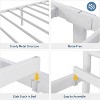 White Twin Metal Bed Frame with Headboard, Footboard, 12.2-Inch Storage, Steel Slats, No Box Spring - 3 of 4