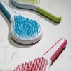Michel Mercier Wet and Dry Hair Detangler - Soft Bristles Hair Brush - Anti-Slip Handle for Healthy, Shiny Hair - Fine Hair - Pink-White - 1 pc - 4 of 4