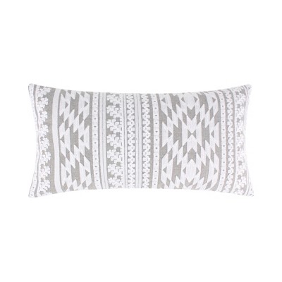 Madera Velvet Navy Crewel Decorative Pillow - Levtex Home : Target