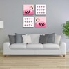 Big Dot of Happiness Pink Flamingo - Tropical Summer Kids Room, Nursery Decor and Home Decor - 11 x 11 inches Kids Wall Art - Set of 4 Prints - image 4 of 4