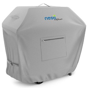 Nestl BBQ Grill Cover, Heavy Duty Waterproof Gas Grill Covers with Front Zipper Pocket - 1 of 4