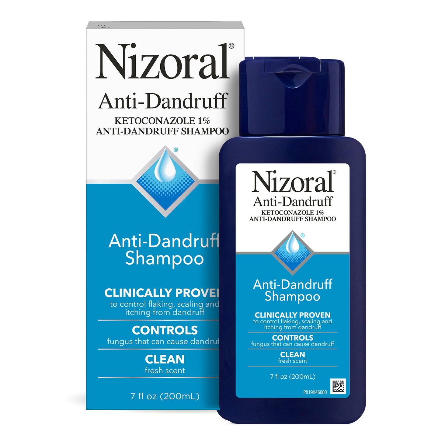 Шампунь против перхоти Nizoral с 1% кетоконазола, Clean Fresh Scent, 7 fl oz — фото 1