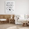 Stupell Industries Witch Parking Humorous Halloween Toad Grain Pattern Canvas Art - 3 of 4