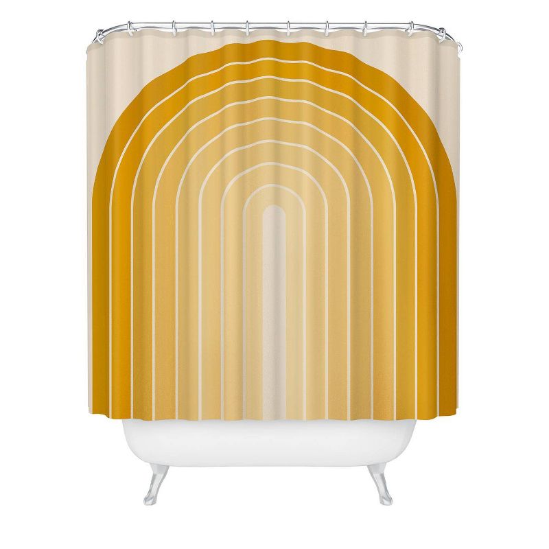 Colour Poems Gradient Arch XXV Shower Curtain Yellow - Deny Designs, 3 of 7