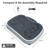 NAYSAYE Exercise Trainer Vibration Plate Fitness Platform for Home Training and Weight Loss, Gray and Black, 17.72"*12.2"*11.24" - 3 of 4