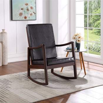 32" Raina PU Active Sitting Chair Dark Brown/Espresso Finish - Acme Furniture