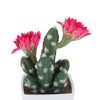 Unique Bargains Artificial Plants Multi-Head Cactus Plastic 3.03"x3.03"x6.30" 1 Pcs - 4 of 4