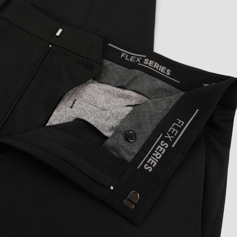 Haggar H26 Men's Flex Series Slim Fit Dress Pants - Black, 6 of 7