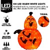 SYNCFUN 3FT Halloween Pumpkin Decorations Outdoor, Pre-Lit Light Up Pumpkin with 100 LED Lights and Metal Stand for Indoor Outdoor Yard Holiday Decor - 2 of 4