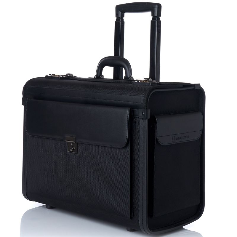 Alpine Swiss Rolling 17" Laptop Briefcase on Wheels Attache Lawyers Case Legal Size, 1 of 7