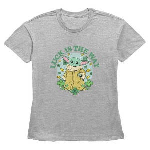 Women's Star Wars: The Mandalorian Luck Is The Way T-Shirt - 1 of 3