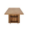 Resenkos Computer Desk, Office Desk, Study Desk,63" Executive Desk, Large Wood Computer Writing Table with Storage,Brown - 4 of 4