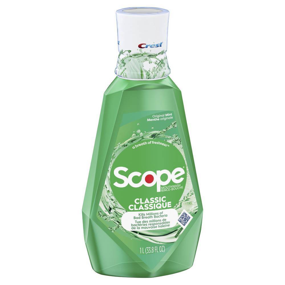 Crest Scope Classic Mouthwash  Original Mint  1L