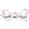 3-Piece Outdoor Rocking Chair Set with Metal Frame and Rattan Seat, Side Table Included, Lightweight & Easy to Move for Patio or Poolside-Baofuwish - 4 of 4