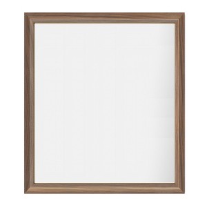 Apmir High-Strength Tempered Glass and Aluminum Alloy Framed French Cleat Mounted Wall Decor Mirror in matte black with 5-Year Warranty - 1 of 4