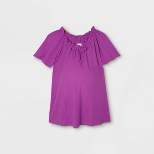 Short Sleeve Smocked Knit Maternity Top - Isabel Maternity by Ingrid & Isabel™