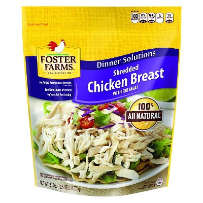 Foster Farms Shredded Frozen Chicken Breast With Rib Meat - 20oz : Target