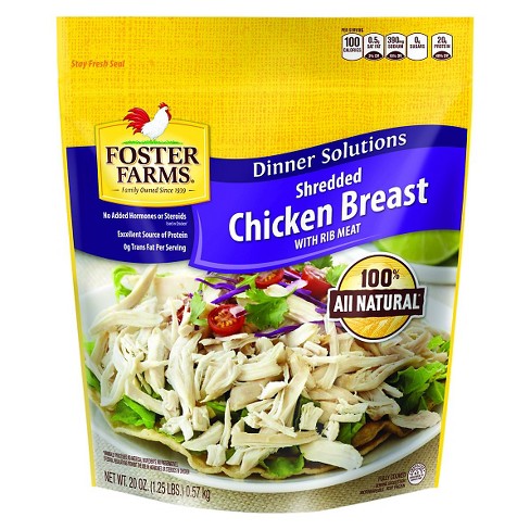 Foster Farms Shredded Chicken Breast With Rib Meat 20oz